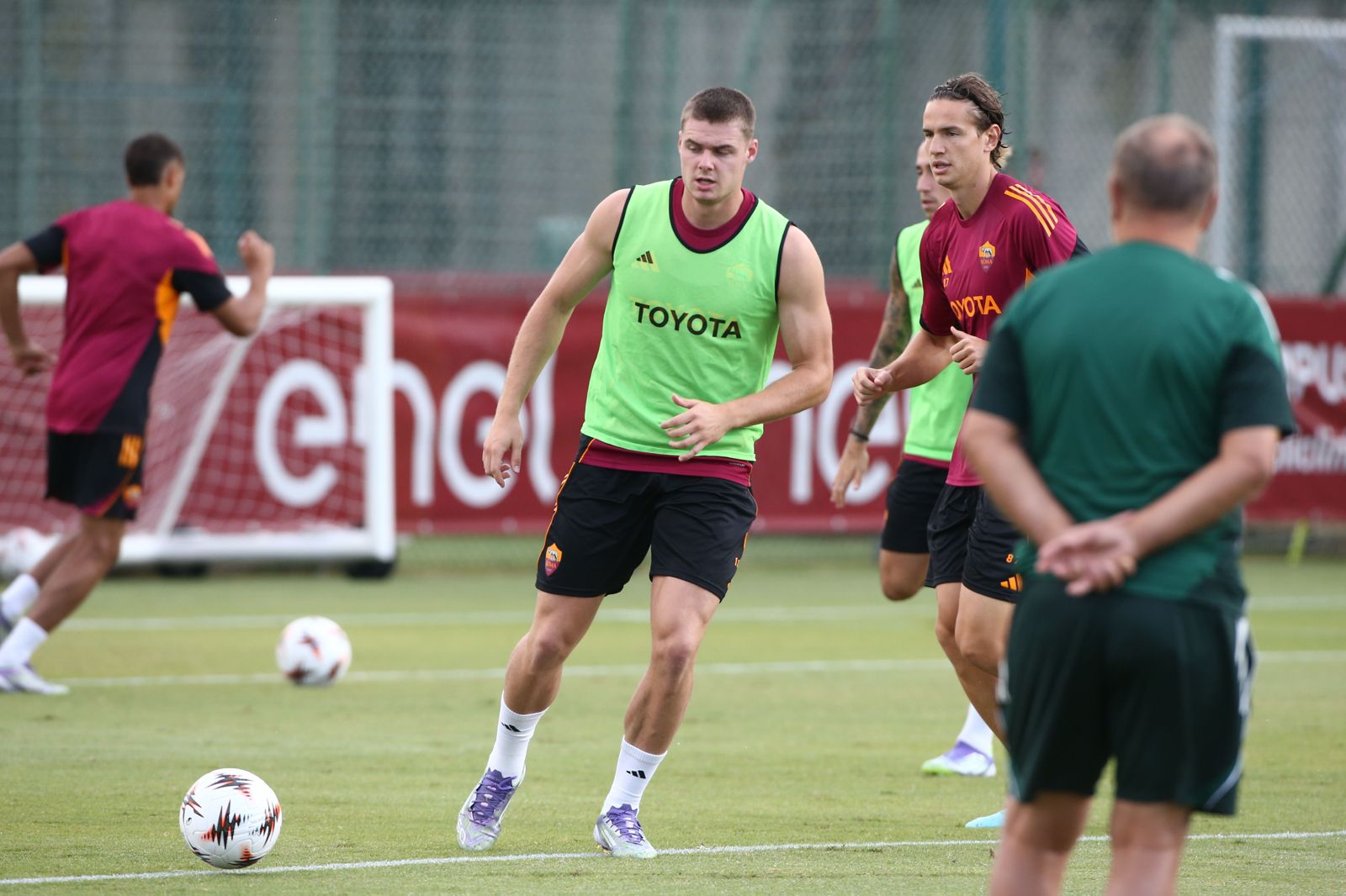 Trigoria: Ferguson torna a correre. Dybala, Bailey e Angelino a parte. Domani niente conferenza